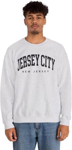 Jersey City New Jersey Adult Unisex Crewneck Sweatshirt in Saudi Arabia