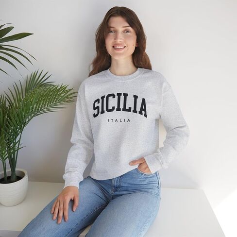 Sicily Italy Adult Unisex Crewneck Sweatshirt in Kuwait