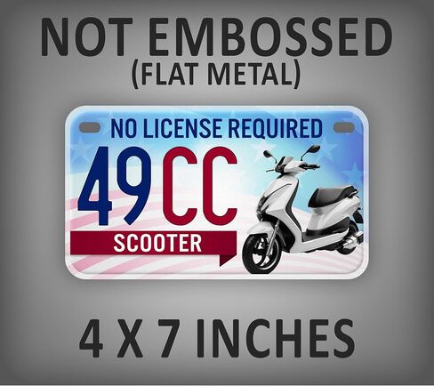 Patriotic Moped & Scooter 49CC USA License Plate Street Legal 4X7 Auto Tag in Saudi Arabia