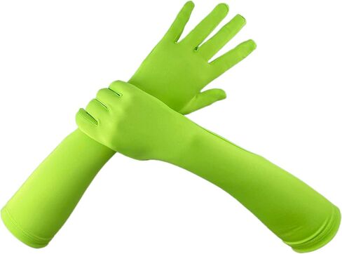 قفازات أزياء دنة للنساء والرجال 15 "طول الكوع قفازات حفلات كوزبلاي هالوين in Kuwait