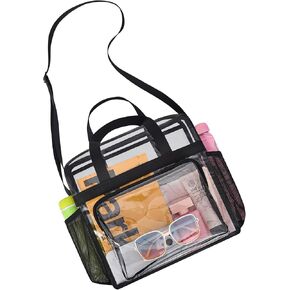 Clear Bag for Stadium Events—Clear Bag Tote Bag with Adjustable Straps for Work Travel Concerts-Big Front Pocket in Kuwait