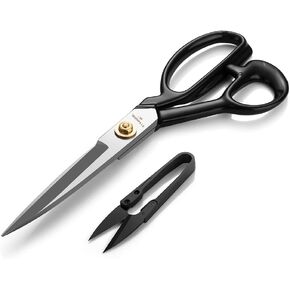 مقص الخياطة (8 بوصات، أبيض) - مقصات خياطة قماش الخياطة - مقص خياط لقطع القماش والجلد PM-001-R8-W in Kuwait