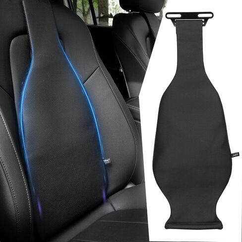 XUKEY Inflatable Car Lumbar Back Support Cushion,Back Pain Relief Car Seat Lumbar Cushion,Adjustable Air Motion Backrest to Suit Personal Habits and Contours (Black) in Saudi Arabia