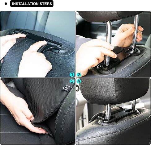 XUKEY Inflatable Car Lumbar Back Support Cushion,Back Pain Relief Car Seat Lumbar Cushion,Adjustable Air Motion Backrest to Suit Personal Habits and Contours (Black) in Saudi Arabia
