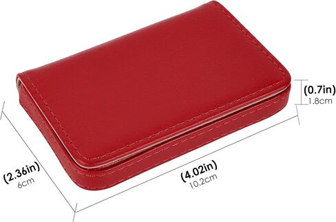 Business Card Holder, PU Leather Business Card Case, Pocket Credit Card Holders for Men or Women, Home & Office, Coffee(2PCs) in Saudi Arabia
