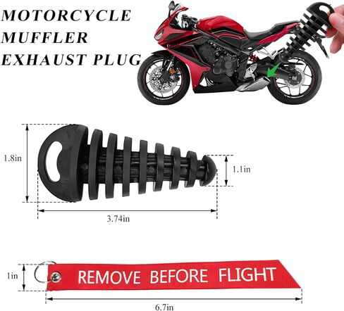 2 PCS Muffler Exhaust Wash Plug, 0.6"-1.5" Motorcycle Exhaust Tail Pipe Washing Plug with Streamer, Rubber Silencer Wash Protector for 2 Stroke Motorcycle Dirt Bike ATV (Green) in Saudi Arabia