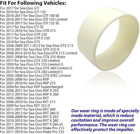 159 مم رنين أبيض يرتدي 267000105 267000372 لـ Seadoo 4-TEC RXPX RXTX GTX 215 230 255 ترقية in Kuwait