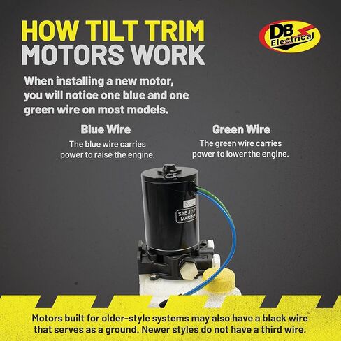 محرك تقليم الإمالة DB Electrical 430-20067 متوافق مع/استبدال Mercury Marine 93 94 95 811628 6279 18-6774 in Kuwait