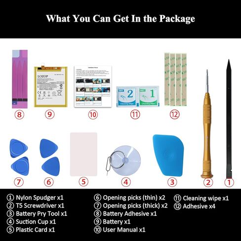 for Moto G Stylus 2021 Battery Replacement, Replacement Battery for Moto G Stylus 2021 Model XT2115 All Carriers with Repair Tools Kit and User Manual in Kuwait