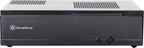 SilverStone Technology Milo Series Aluminum / Steel Micro-ATX Media Center / HTPC Case, Black (ML03B) in Saudi Arabia
