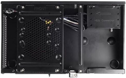 SilverStone Technology Milo Series Aluminum / Steel Micro-ATX Media Center / HTPC Case, Black (ML03B) in Saudi Arabia