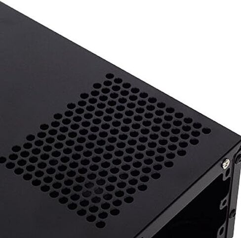 SilverStone Technology Milo Series Aluminum / Steel Micro-ATX Media Center / HTPC Case, Black (ML03B) in Saudi Arabia