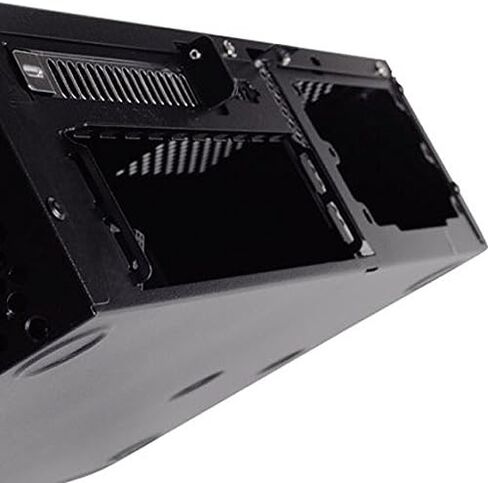 SilverStone Technology Milo Series Aluminum / Steel Micro-ATX Media Center / HTPC Case, Black (ML03B) in Saudi Arabia