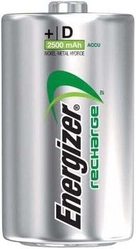 Energizer Rechargeable Batteries, D, 2-Count (Pack of 3 (2 ct each)) in Saudi Arabia