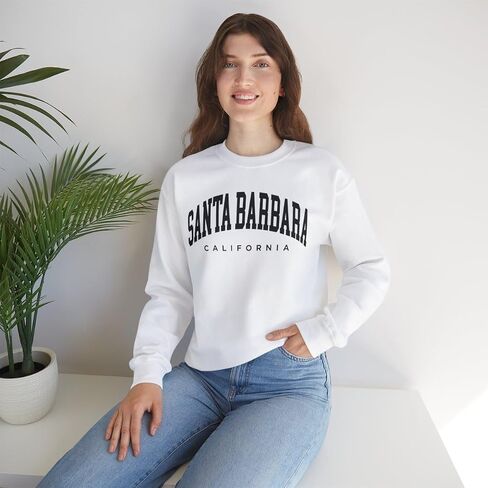 Santa Barbara California Adult Unisex Crewneck Sweatshirt in Saudi Arabia