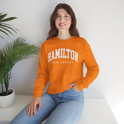 Hamilton New Jersey Adult Unisex Crewneck Sweatshirt in Saudi Arabia