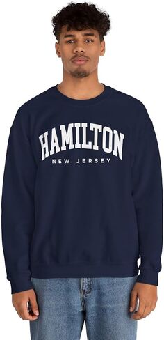 Hamilton New Jersey Adult Unisex Crewneck Sweatshirt in Saudi Arabia