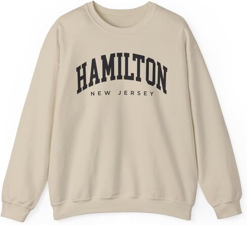 Hamilton New Jersey Adult Unisex Crewneck Sweatshirt in Saudi Arabia