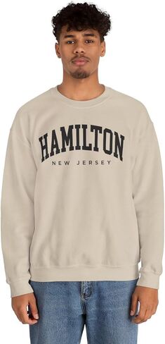 Hamilton New Jersey Adult Unisex Crewneck Sweatshirt in Saudi Arabia