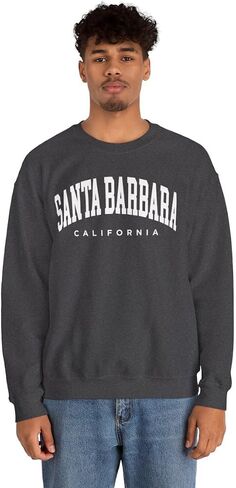 Santa Barbara California Adult Unisex Crewneck Sweatshirt in Saudi Arabia
