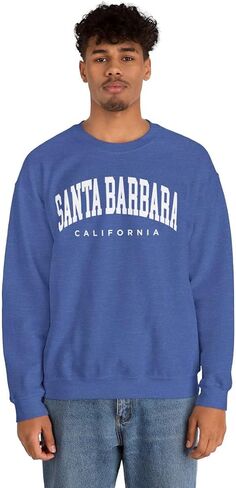 Santa Barbara California Adult Unisex Crewneck Sweatshirt in Saudi Arabia