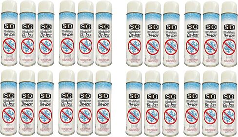 SQ Windshield De-icer Frost و Snow Remover ، 24 Pack ، 14.5 Oz Per Can (24) in Kuwait
