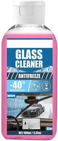 100ml Windshield De-Icer Spray,Auto Windscreen Antifreeze Spray Car Defrosting Spray Glass Deicer Liquid Windshield Cleaning Cream for Most Cars in Saudi Arabia