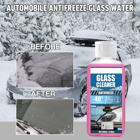 100ml Windshield De-Icer Spray,Auto Windscreen Antifreeze Spray Car Defrosting Spray Glass Deicer Liquid Windshield Cleaning Cream for Most Cars in Saudi Arabia