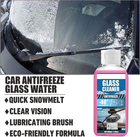 100ml Windshield De-Icer Spray,Auto Windscreen Antifreeze Spray Car Defrosting Spray Glass Deicer Liquid Windshield Cleaning Cream for Most Cars in Saudi Arabia