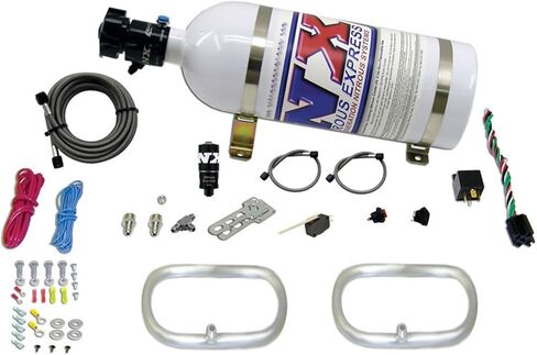 Nitrous Express-نظام حلقة NterCooler المزدوج (2-6 × 6 حلقات) مع زجاجة ث/10 رطل (22200-10) in Kuwait