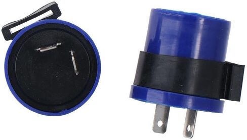 BYOBYO 2PCS DC 6-12V 2 PIN POTARCED SPORTER SLAY ، مؤشر إشارة الدوران ، ترحيل الفلاش الإلكترونية LED لـ DC 6V إلى DC 12V للدراجات النارية in Saudi Arabia