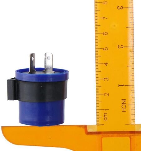 BYOBYO 2PCS DC 6-12V 2 PIN POTARCED SPORTER SLAY ، مؤشر إشارة الدوران ، ترحيل الفلاش الإلكترونية LED لـ DC 6V إلى DC 12V للدراجات النارية in Saudi Arabia