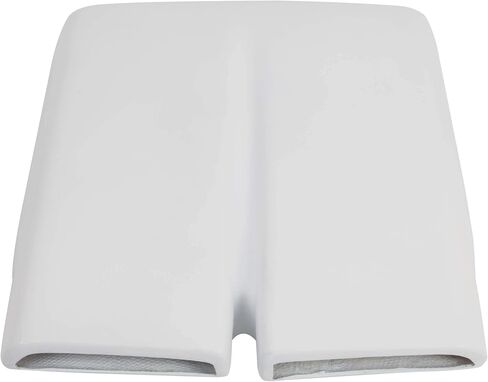 ECOTRIC Hood Scoop Compatible with 1970-1976 Plymouth Duster 340 A-Body Front Fiberglass Hood Scoop Molding Trim Bezel White in Saudi Arabia
