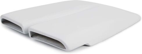 ECOTRIC Hood Scoop Compatible with 1970-1976 Plymouth Duster 340 A-Body Front Fiberglass Hood Scoop Molding Trim Bezel White in Saudi Arabia