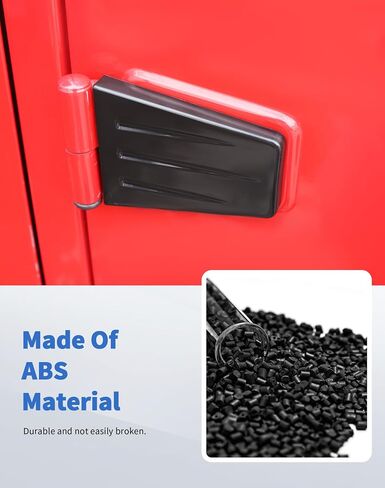 8pcs ترقية غطاء مفصلات غطاء محطات التغطية لجيب Wrangler JK & Unlimited 2007-2018 (A Black 4 Door) in Saudi Arabia