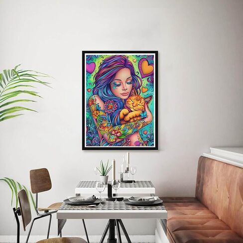Bimkole 5D Diamond Art Kits for Adults African Woman, Full Drill DIY Rhinestone Embroidery Set Paint with Diamonds Art Butterfly Flowers by Number Kits Cross Stitch Home Wall Craft Decor 12x16 Inch in Saudi Arabia