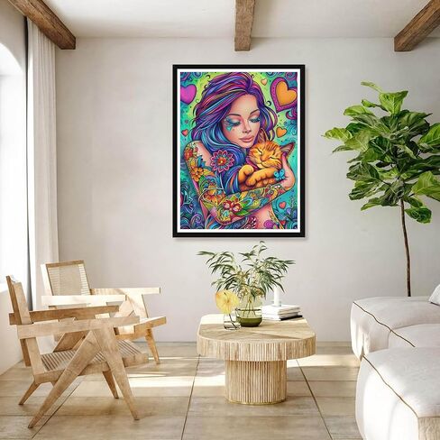 Bimkole 5D Diamond Art Kits for Adults African Woman, Full Drill DIY Rhinestone Embroidery Set Paint with Diamonds Art Butterfly Flowers by Number Kits Cross Stitch Home Wall Craft Decor 12x16 Inch in Saudi Arabia