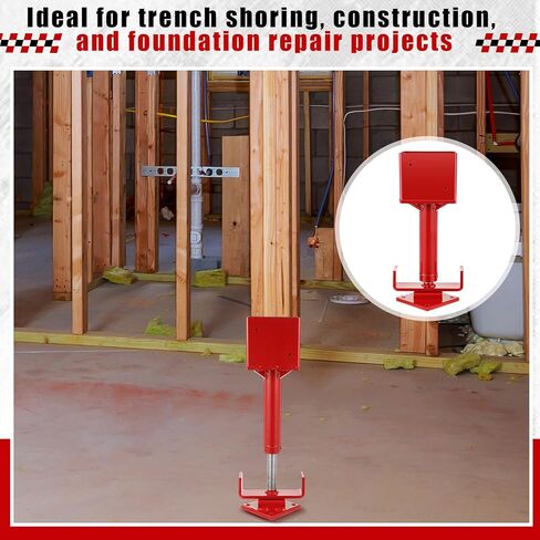 Zonon 6x6 Prock Jack Post ، 15.8 " - 21.8" نطاق الارتفاع 30 ، 000 رطل حمولة الحمل مقب in Kuwait