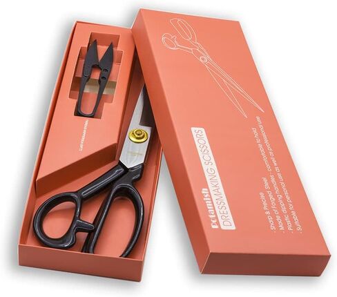 مقص الخياطة (8 بوصات، أبيض) - مقصات خياطة قماش الخياطة - مقص خياط لقطع القماش والجلد PM-001-R8-W in Kuwait