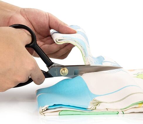 مقص الخياطة (8 بوصات، أبيض) - مقصات خياطة قماش الخياطة - مقص خياط لقطع القماش والجلد PM-001-R8-W in Kuwait