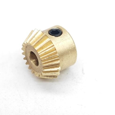 Pinion 0.5M Straight Bevel Copper Gear,15T 20 Teeth 90 Degree Conical Meshing Pinion(15T 3MM bore) in Kuwait