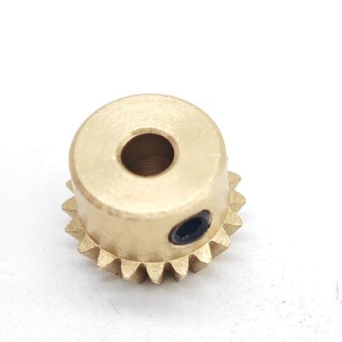 Pinion 0.5M Straight Bevel Copper Gear,15T 20 Teeth 90 Degree Conical Meshing Pinion(15T 3MM bore) in Kuwait