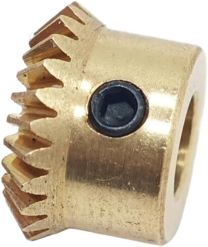 Pinion 0.4 الوحدة النمطية 90 درجة ترس النحاس ميتر ترس ، 1: 1 ناقل الحركة (12T 1 مم التجويف) in Saudi Arabia
