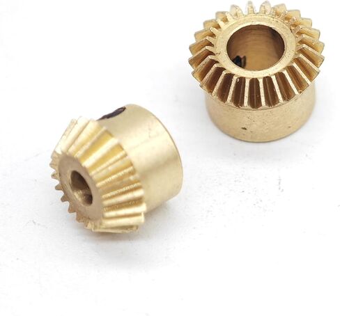 Pinion 0.4 الوحدة النمطية 90 درجة ترس النحاس ميتر ترس ، 1: 1 ناقل الحركة (12T 1 مم التجويف) in Saudi Arabia