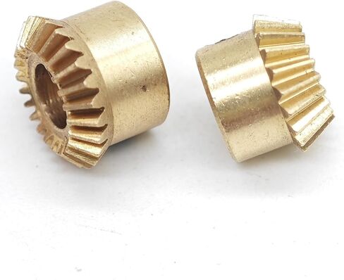 Pinion 0.4 الوحدة النمطية 90 درجة ترس النحاس ميتر ترس ، 1: 1 ناقل الحركة (12T 1 مم التجويف) in Saudi Arabia