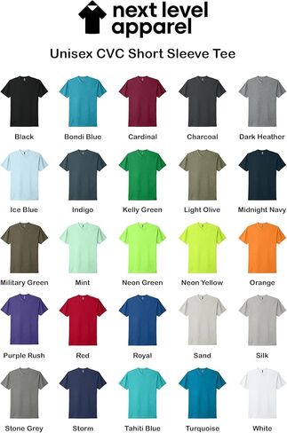 Next Level Apparel 6210 Men's T-Shirts, Unisex CVC Cotton Blend Bulk Undershirt 6-10 Pack – Custom Color Set - Remera para Hombre Multicolored in Saudi Arabia