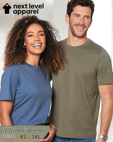 Next Level Apparel 6210 Men's T-Shirts, Unisex CVC Cotton Blend Bulk Undershirt 6-10 Pack – Custom Color Set - Remera para Hombre Multicolored in Saudi Arabia