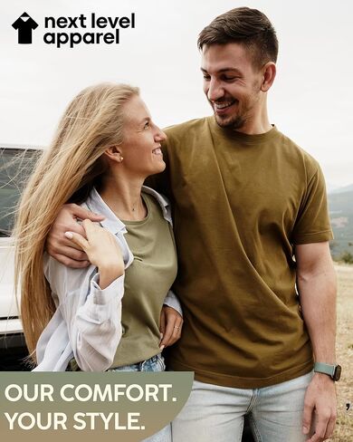 Next Level Apparel 6210 Men's T-Shirts, Unisex CVC Cotton Blend Bulk Undershirt 6-10 Pack – Custom Color Set - Remera para Hombre Multicolored in Saudi Arabia