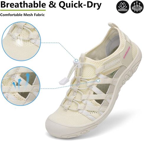 Mishansha Womens Hiking Sandals Closed Toe Comfortable Sport Sandal Non-Slip Quick Dry Water Shoes for Outdoor Beach Trekking in Saudi Arabia