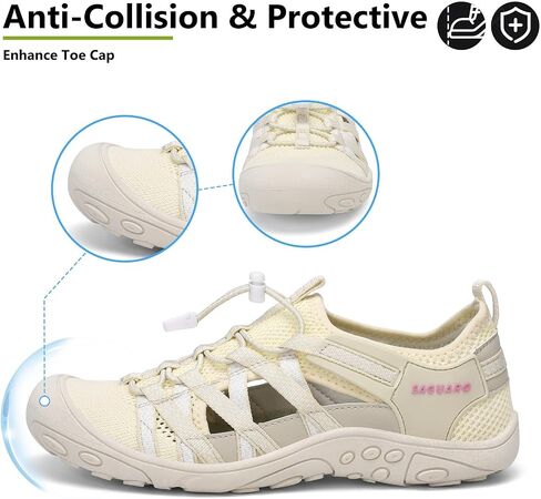 Mishansha Womens Hiking Sandals Closed Toe Comfortable Sport Sandal Non-Slip Quick Dry Water Shoes for Outdoor Beach Trekking in Saudi Arabia